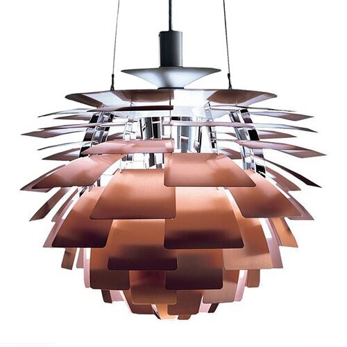 Kleine Poul Henningsen Artichoke Lamp in Kupfer