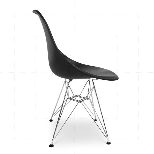 Eames DSR Stuhl in Schwarz