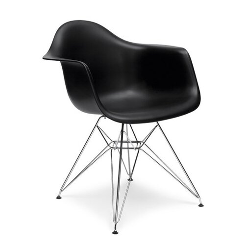 Eames DAR Stuhl in Schwarz