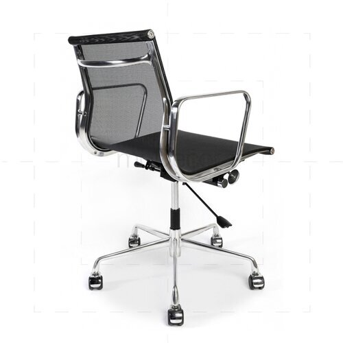 Eames Office Chair mit Mesh-Bezug in Schwarz