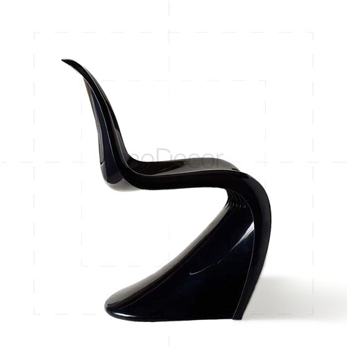 Verner Panton Stuhl in Schwarz