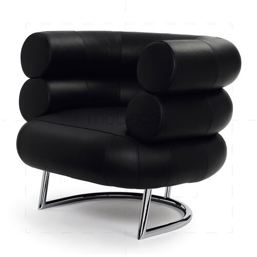Eileen Gray Bibendum Sessel in Schwarz