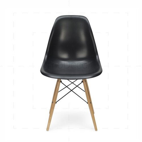 Eames DSW Stuhl in Schwarz