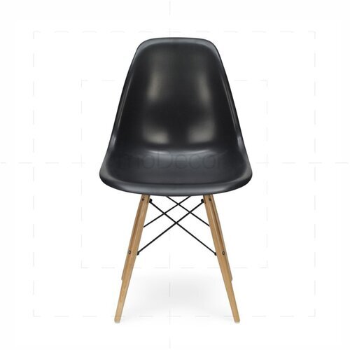 2er Set Eames DSW Stuhl in Schwarz