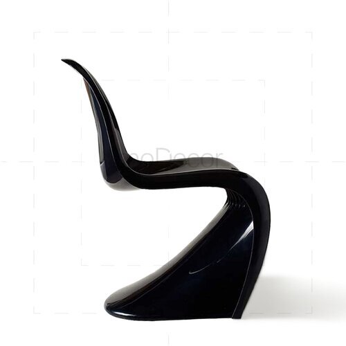 2er Set Verner Panton Stuhl in Schwarz