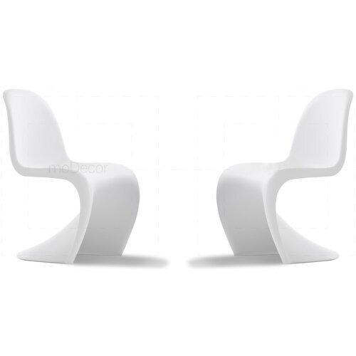 2er Set Verner Panton Stuhl in Wei�