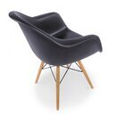2er Set Eames DAW Stuhl in Schwarz