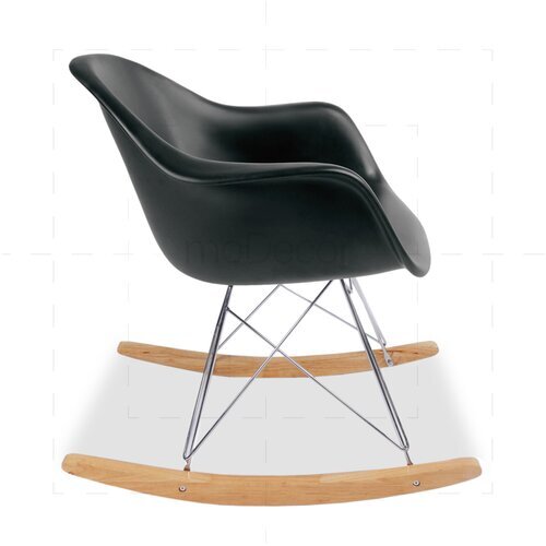 2er Set Eames RAR Stuhl in Schwarz