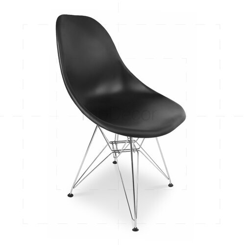 2er Set Eames DSR Stuhl in Schwarz