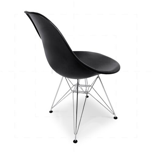 2er Set Eames DSR Stuhl in Schwarz