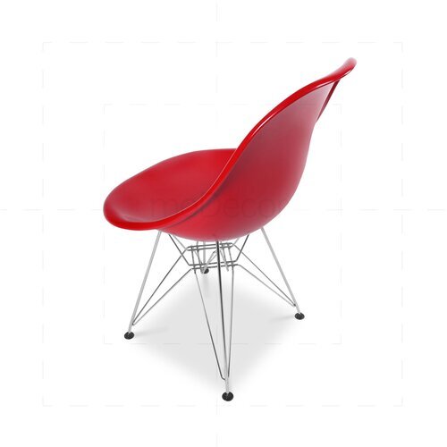 2er Set Eames DSR Stuhl in Rot