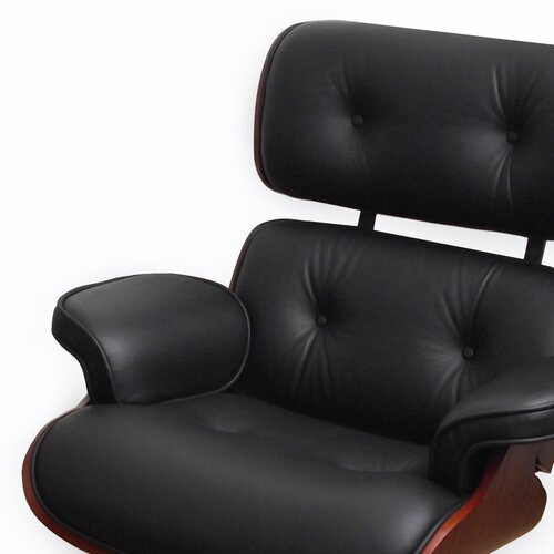 Eames Lounge Chair - Schwarz mit Kirschholz