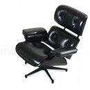 Eames Lounge Chair - Schwarz mit schwarzem Holz