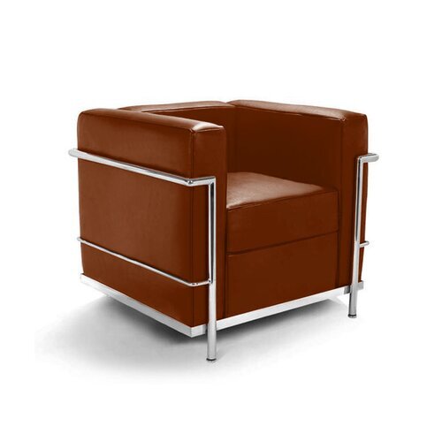 Le Corbusier LC2 Sessel mit cognac Leder