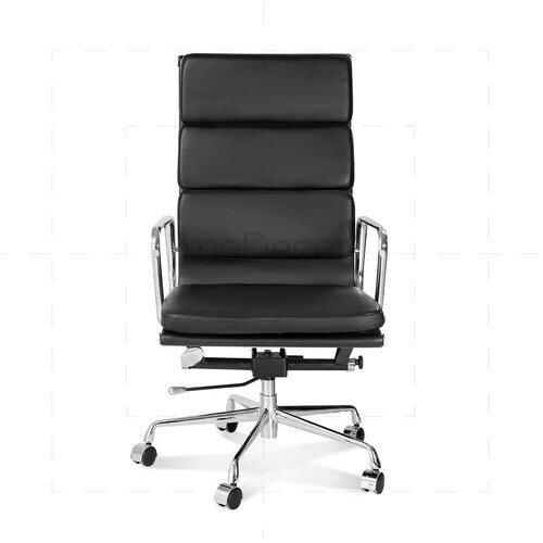 Hoher Eames Office Chair mit weichem Polster in Schwarz