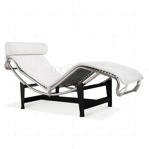 Le Corbusier Chaiselongue LC4 mit wei�em Leder
