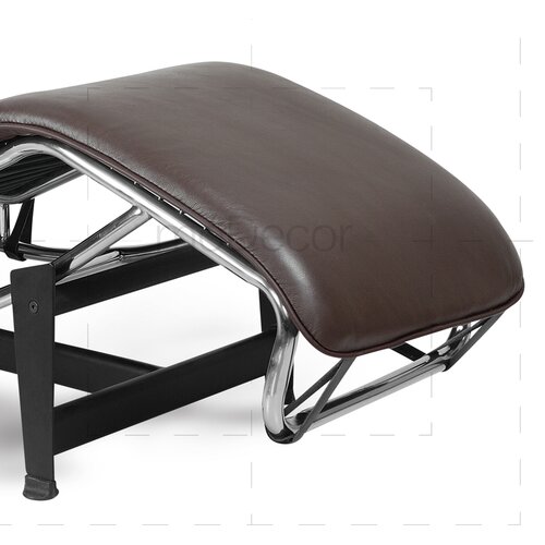 Le Corbusier Chaiselongue LC4 mit braunem Leder