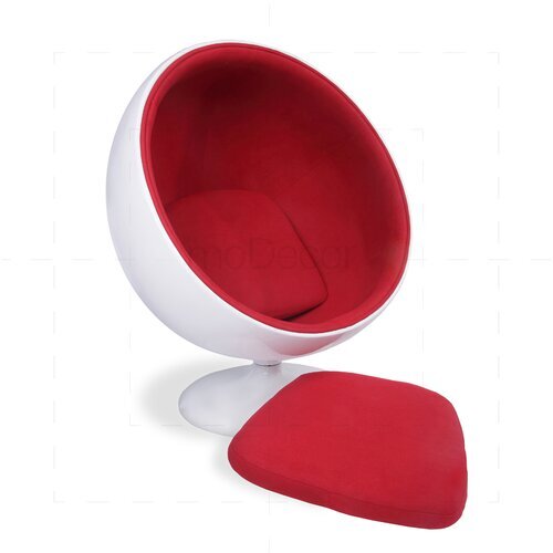 Eero Aarnio Ball Chair mit rotem Polster