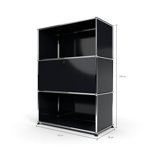 Highboard 3x1 mit 1 Tr Mitte