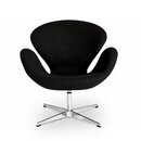Arne Jacobsen Schwan Stuhl in Schwarz